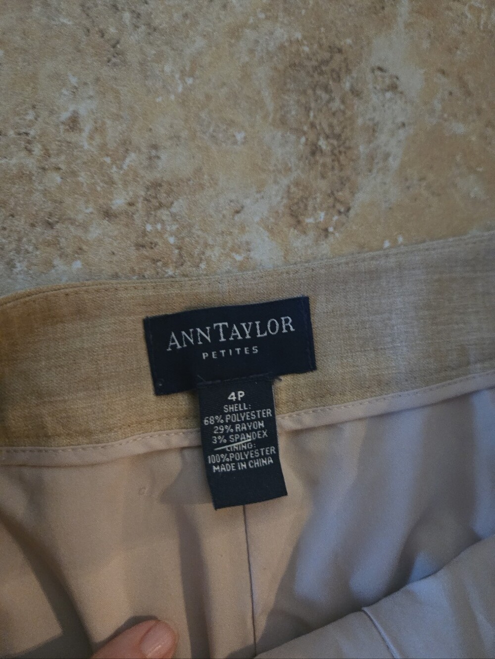 Ann Taylor Petites Light Beige Pants Sz 4P *read Description